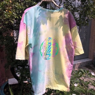 [ 100% COTTON 4 CHIỀU] ÁO THUN PHỐI MÀU LOANG NGẮN TAY PHONG CÁCH HÀN QUỐC | áo thun tay lỡ loang màu hot trend 2019