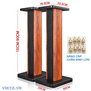 Chân loa Bookshelf gỗ 6 tấc (1 cặp cao 60cm)- Ảnh thật tự chụp