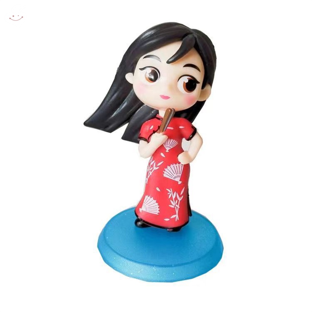 Bộ 6 Mô Hình Công Chúa Disney Dùng Trang Trí Bánh Kem Dễ Thương