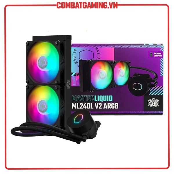 Tản Nhiệt Nước Cooler Master MasterLiquid ML240L V2 ARGB (Hỗ trợ Socket LGA 1700 CPU Intel thế hệ 12)