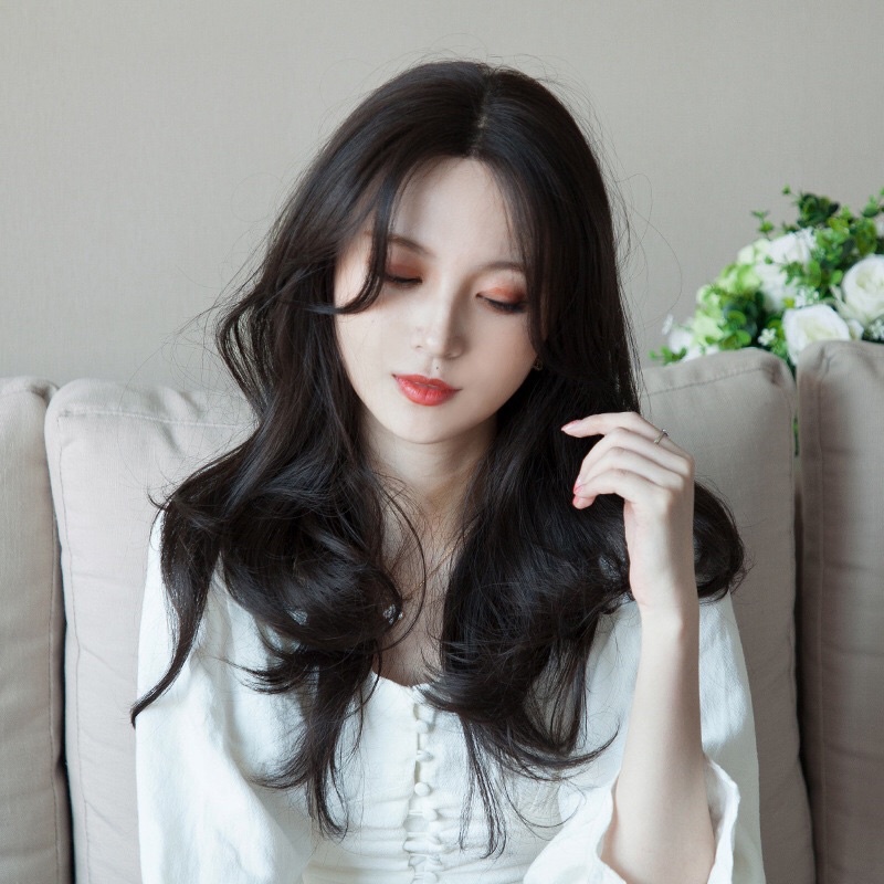Tóc siêu da đầu (tóc nguyên đầu lace wig xoăn lửng)