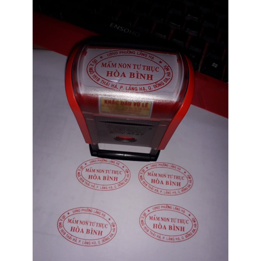 Con dấu theo yêu cầu Trodat 4929