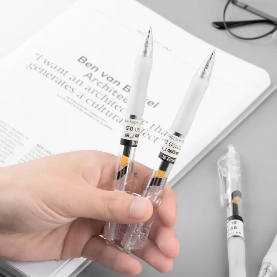 Bút bi nước Guangbo 0.5mm xanh, đen, đỏ B72015M/ B72015R/ B72015D