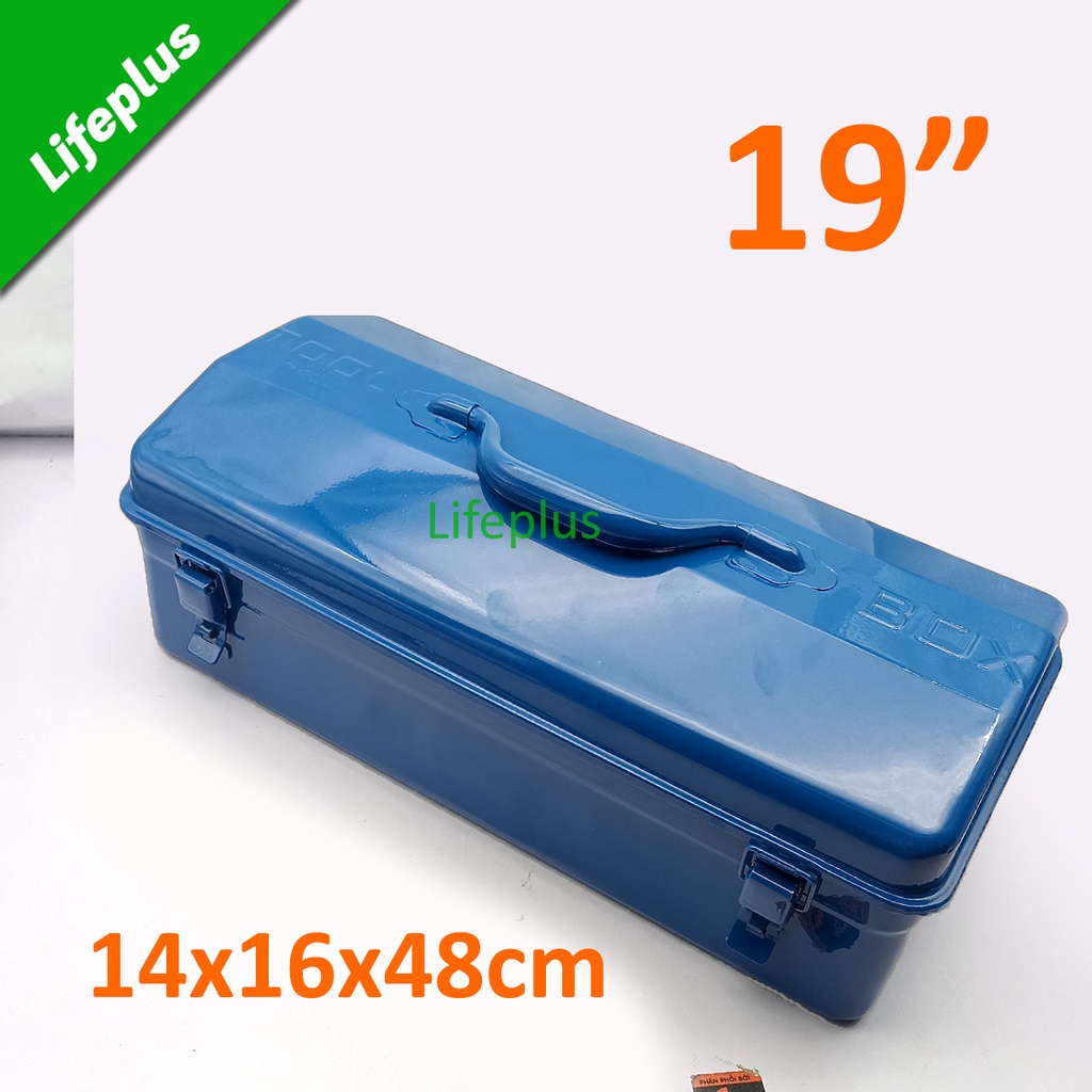 Thùng đồ nghề sắt xanh 19 inch Y-480 42cm x15cm x20cm