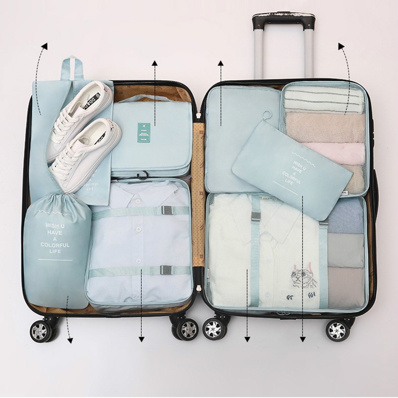 Set 7 Túi Đựng Đồ Đa Năng Tiện Dụng Khi Đi Du Lịch