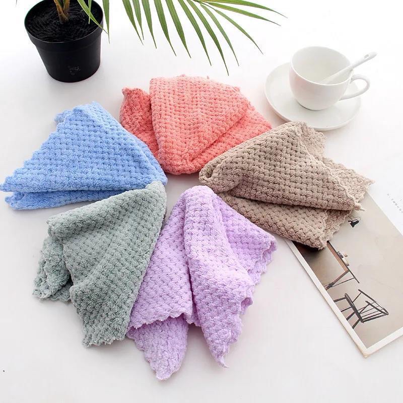 Set 10 cái khăn lau tay ,lau mặt siêu mềm mịn kt 35x35cm 898