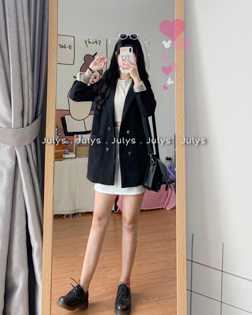 Áo khoác blazer 2 lớp (ảnh thật tự chụp kèm video)