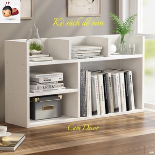 Kệ sách để bàn giá sách đẹp kệ để đồ trang trí phòng khách phòng ngủ GSDBM7 Cam’s Decor