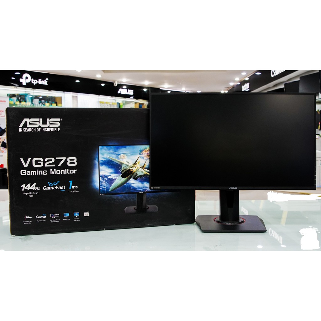 Màn Hình Gaming - ASUS VG278Q 27" 144Hz 1ms G-SYNC Compatible, Adaptive-Sync Full HD 2 Loa