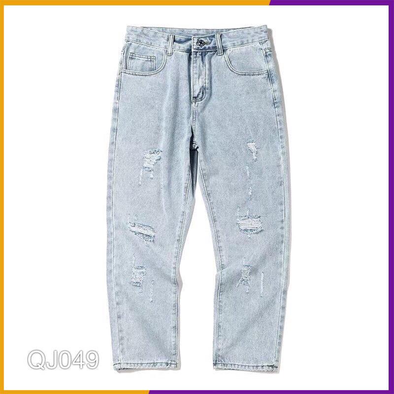 Quần Baggy Jean Nam Rách Đẹp Cao Cấp Hàng CHuẩn SHOP | BigBuy360 - bigbuy360.vn