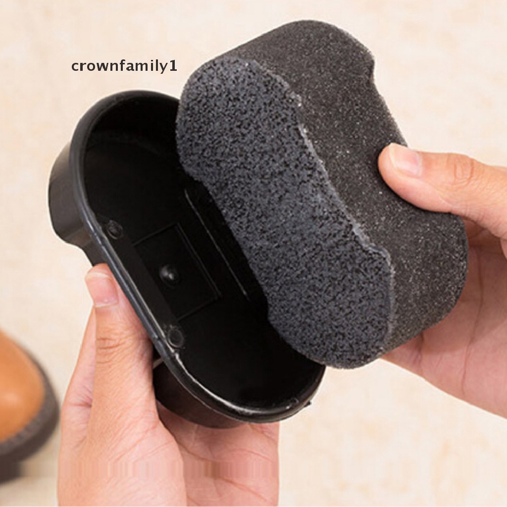 [crownfamily1] Bàn Chải Mút Xốp Làm Sạch Bụi Đánh Bóng Giày Nhanh Chóng Sáng Bóng Mới