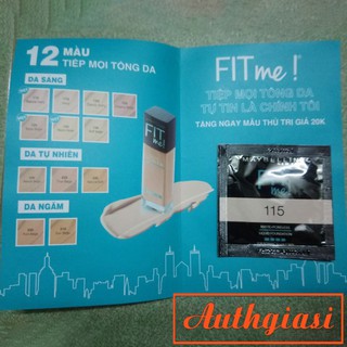 Sample Kem Nền Mịn Lì Maybelline Fit Me Matte + Poreless