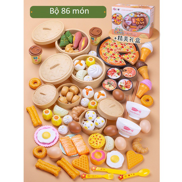 [NHIỀU MÓN] Bộ đồ chơi nấu ăn mô hình ngộ nghĩnh dễ thương 88 món nồi hấp xửng hấp lồng hấp dimsun thập cẩm cho bé gái