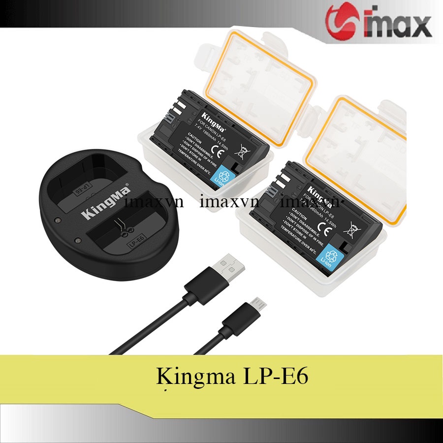 Pin sạc máy ảnh Kingma cho Canon LP-E6