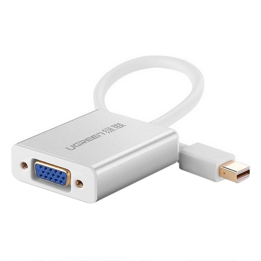 Cáp Chuyển Mini Displayport Sang VGA UGREEN 10403 - Thunderbolt To VGA - Hàng Chính Hãng