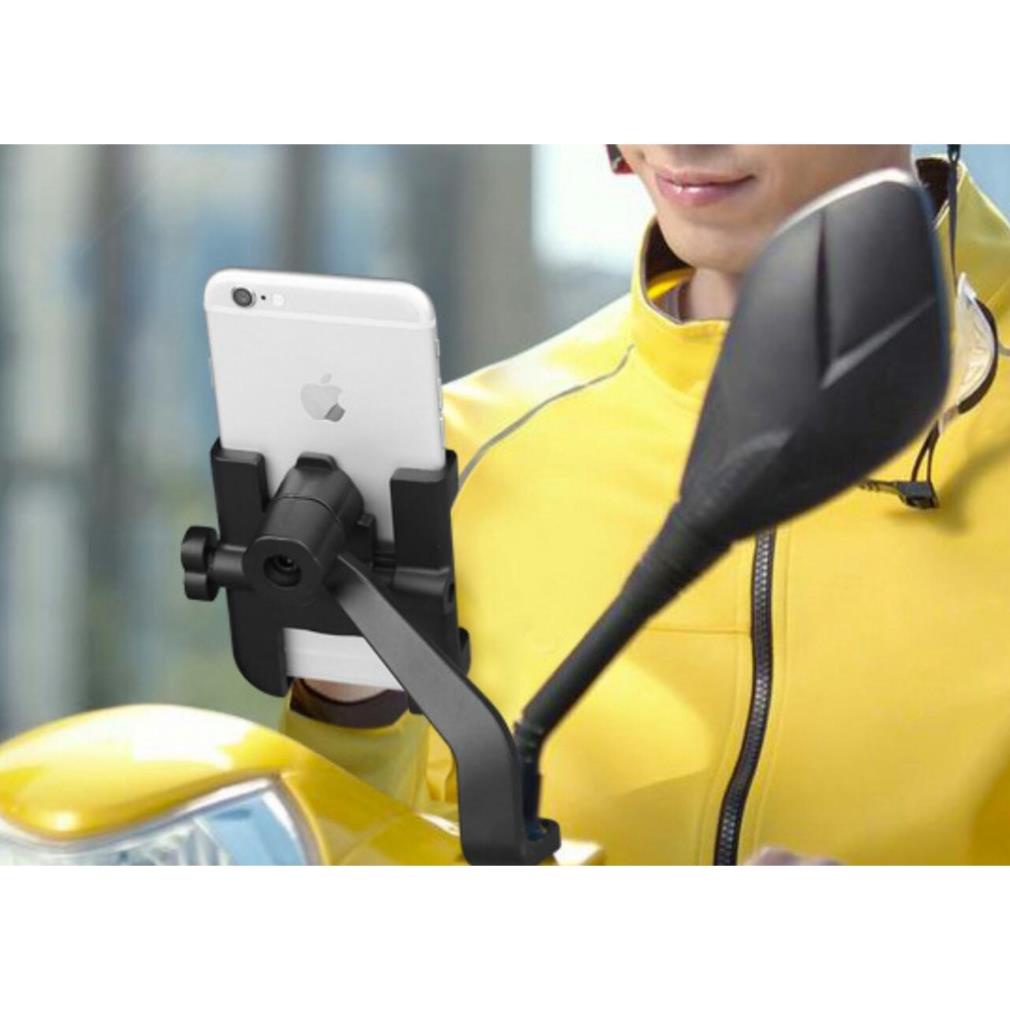 Giá Đỡ - Kẹp Điện Thoại Gắn Xe Máy C2 Chống Rung, Chống Cướp Cực Chắc Chắn
