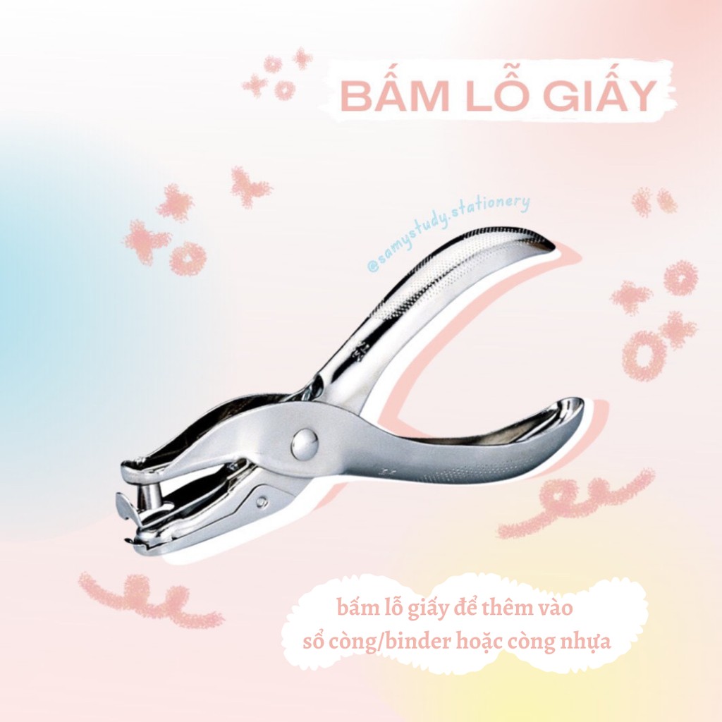 BẤM LỖ MUNIX BẤM SỔ CÒNG TRANG TRÍ SỔ TAY HANDMADE