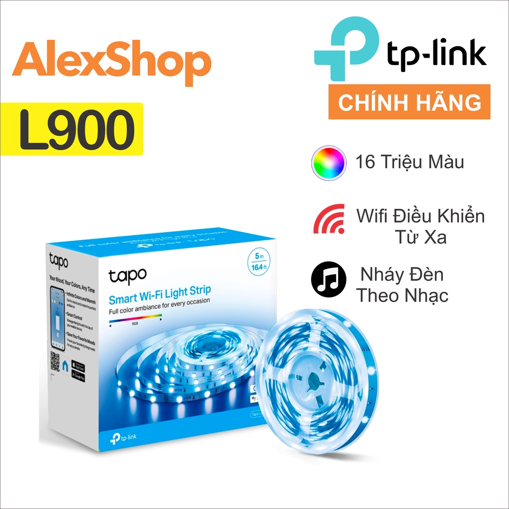 [5 Mét] Bộ Led Dây RGB TP-Link Tapo L900 WiFi Thông Minh Nhiều Màu Sắc - Chính Hãng