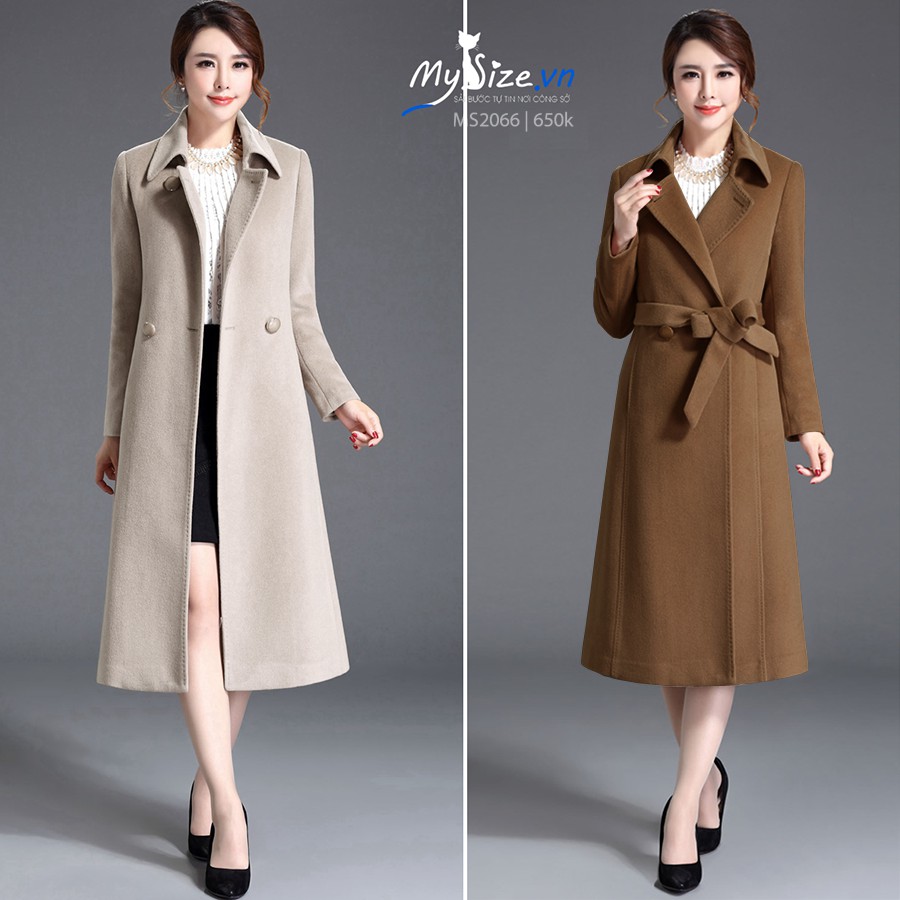 Áo măng tô dạ dáng dài MS2066 - Mysize.vn
