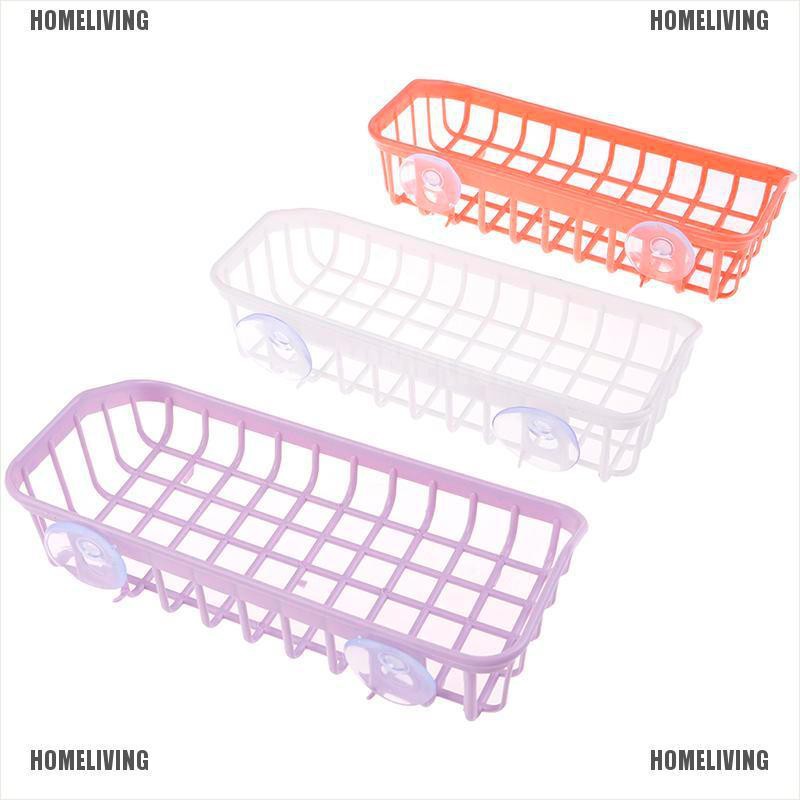 Giá Đựng Xốp Rửa Chén Hai Giác Hút Đôi Tiện Dụng