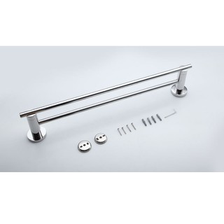 Giá treo khăn đôi Inox 304 - Giá treo khăn mặt Inox