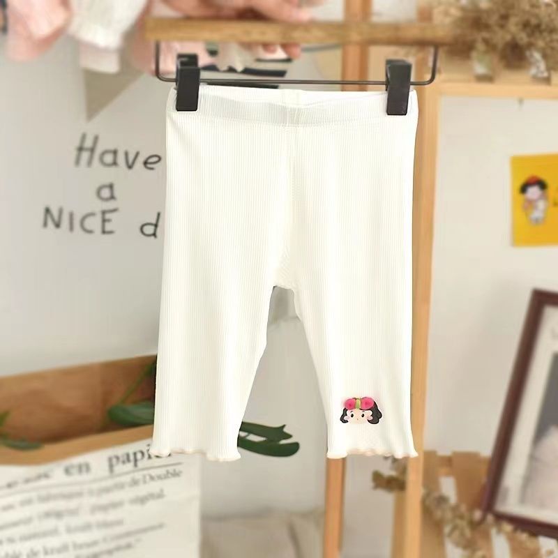 Quần Legging Ngắn Mềm Mại Phong Cách Phương Tây Thời Trang Mùa Hè 2022 Cho Bé Gái