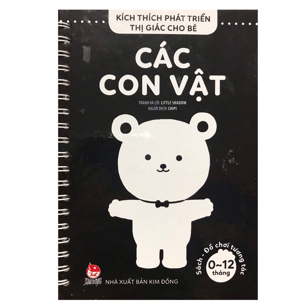 Sách Kích Thích Phát Triển Thị Giác Cho Bé Từ 0-12 Tháng: Các Con Vật