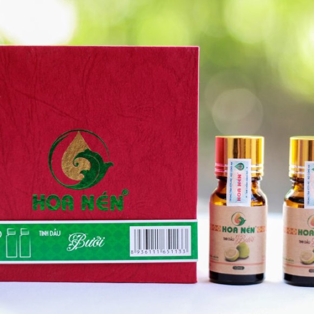 Combo Tinh dầu Bưởi treo + chai 10ml Hoa Nén