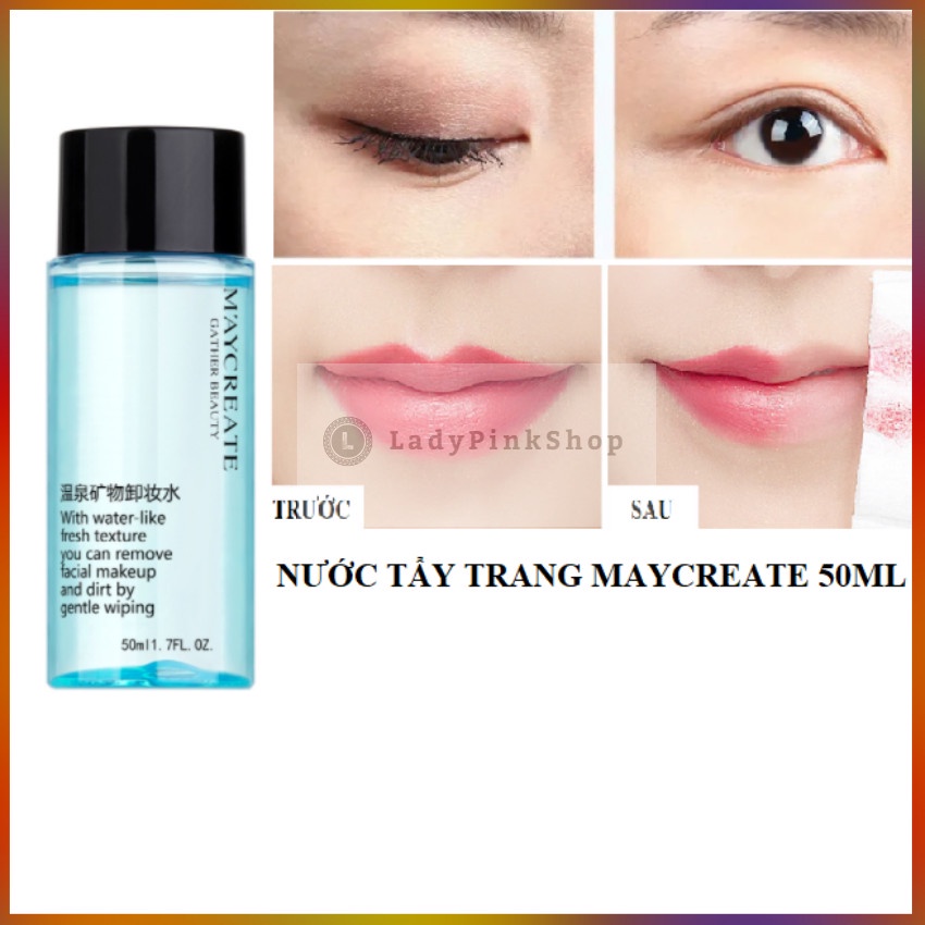 [Giá hủy diệt] Nước tẩy trang Maycreate 50ml hàng Nội địa Trung