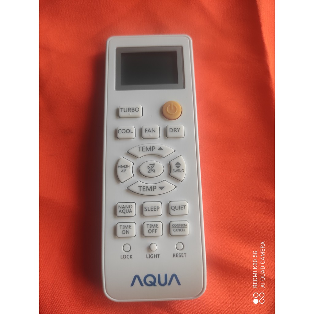 Remote Điều khiển điều hòa máy lạnh Aqua - Hàng chính hãng AQUA mới 100% Tặng kèm Pin + Đế treo tường