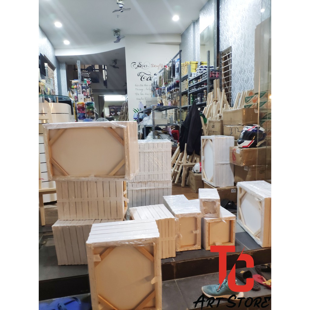 Toan Vẽ Tranh canvas acrylic sơn dầu Size Lớn