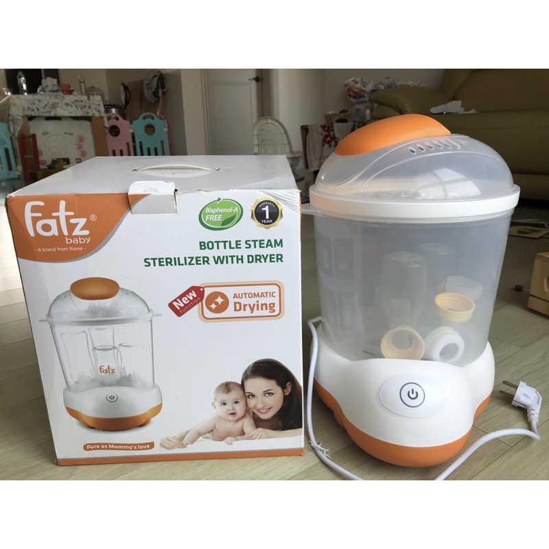 Máy Tiệt Trùng Sấy Khô, Tiệt Trùng Hơi Mạnh Mẽ Với Khoang Chứa Cực Rộng, FatzBaby FB4906SL | Máy hâm sữa điện đôi 2 bình