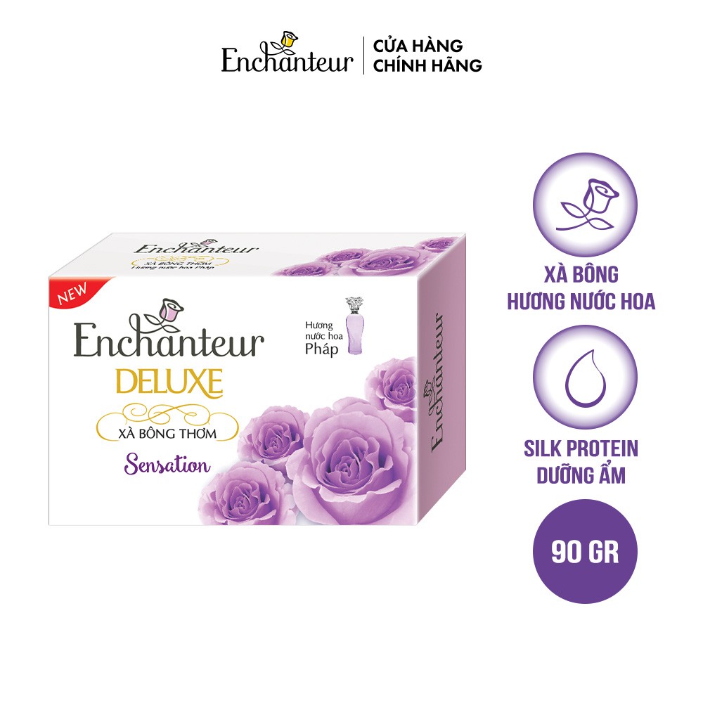 [HB Gift] Combo 3 bánh xà phòng Enchanteur gồm 3 mùi: Charming, Sensation, Magic 90gr/ bánh