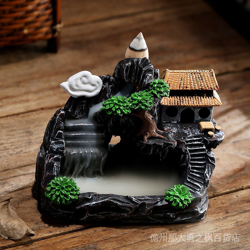 Thác Khói Trầm Hương Bằng Gỗ Đàn Hương Thiết Kế Sáng Tạo Trang Trí Phòng Khách / Phòng Ngủ / Toilet