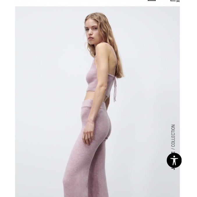 Set bộ đồ Len Lông cừu Zara Sz S, new 99%