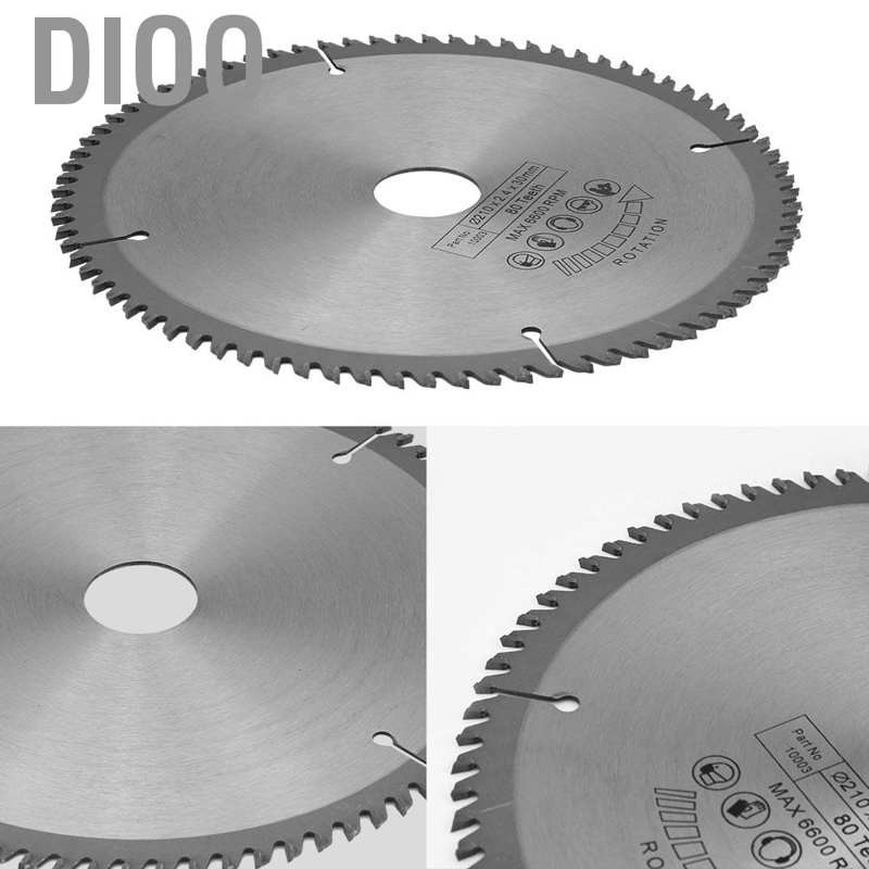 Lưỡi Cưa Dio 210mm 80 Răng Cưa. 30mm Với 3 Vòng Tròn Cho Máy Cắt Wtt