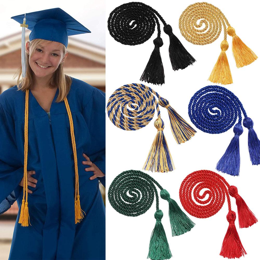 LONTIME 1 Cuộn Dây Polyester Bện Thủ Công DIY Đa Ứng Dụng Trang Trí Lễ Tốt Nghiệp