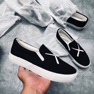 Giày lười ulzzang nam vải siêu chất hiệu Vansked 2020