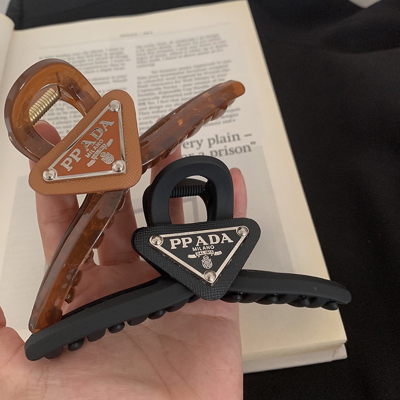 Kẹp tóc 17KM kích thước lớn chữ thập vuông bằng nhựa phong cách Hàn Quốc cho nữ