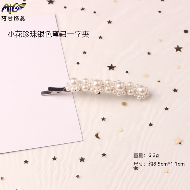 Sét 5 thanh kẹp tóc trai trắng