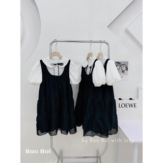 Đầm babydoll tiểu thư hàn quốc bigsize bánh bèo - G5922