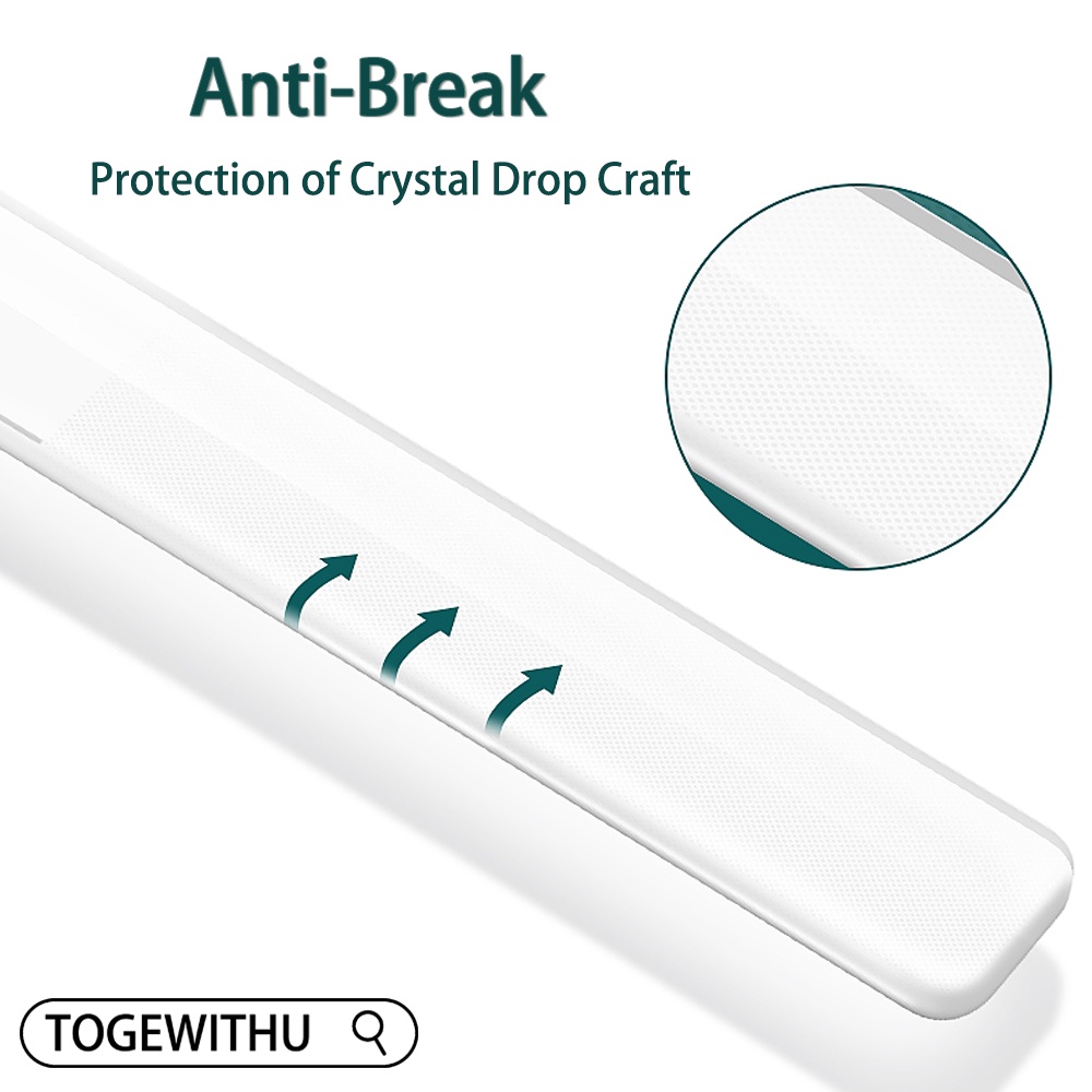 TOGEWITHU Cây Giũa Móng Tay Chuyên Nghiệp Bằng Kính Nano Chất Lượng Cao