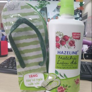 Sữa tắm hazeline matcha lựu đỏ, yến mạch dâu tằm, tặng sữa rửa mặt