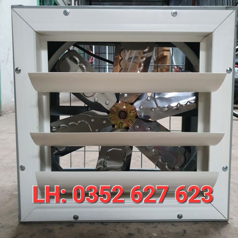 QUẠT THÔNG GIÓ VUÔNG THÉP SƠN TĨNH ĐIỆN 220V/380V