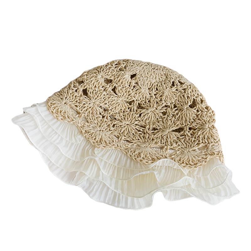 Nón Vành Rộng Phối Ren Phong Cách Nhật Bản Thời Trang Cho Nữ