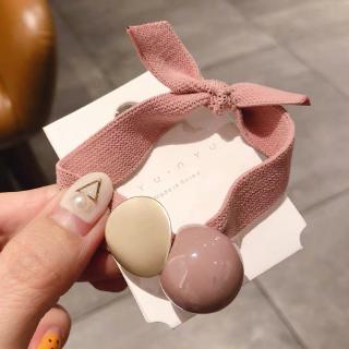 Dây buộc tóc lưới màu đỏ đơn giản và khí quyển Phụ kiện tóc nữ Hàn Quốc