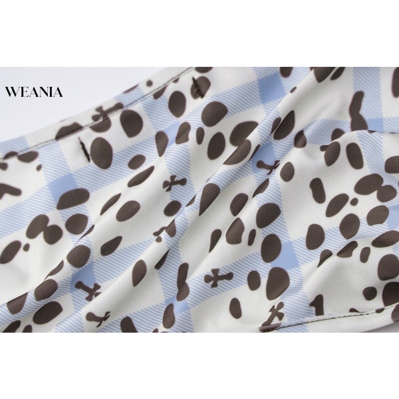 Áo Sơ Mi Tay Dài Cổ Chữ V Cột Dây Hoạ Tiết Chấm Bi Trẻ Trung Quyến Rũ Dành Cho Nữ