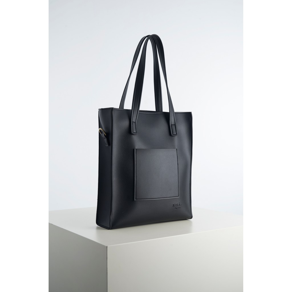 Túi Tote da KHÂU BY CQ đeo chéo Bonde đựng vừa A4, Laptop