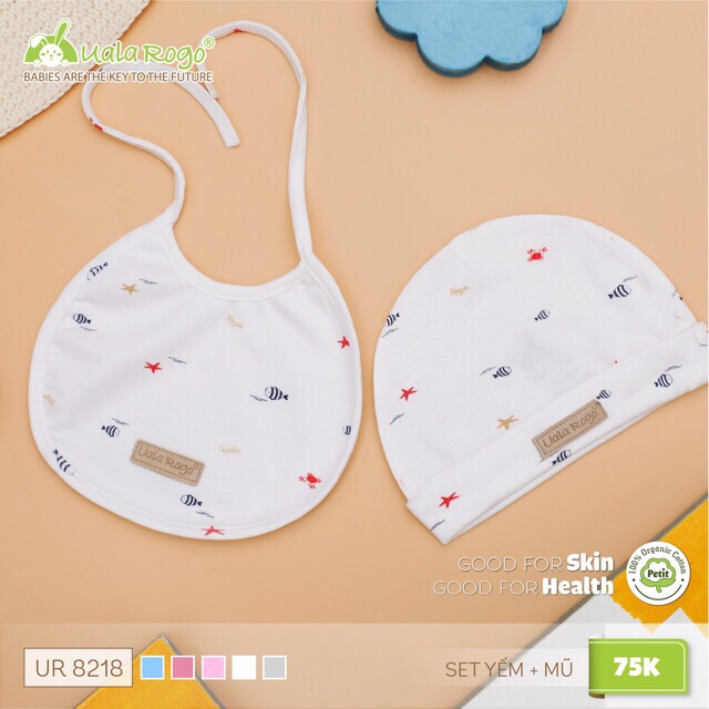 Set mũ, yếm pettit Uala&amp;rogo