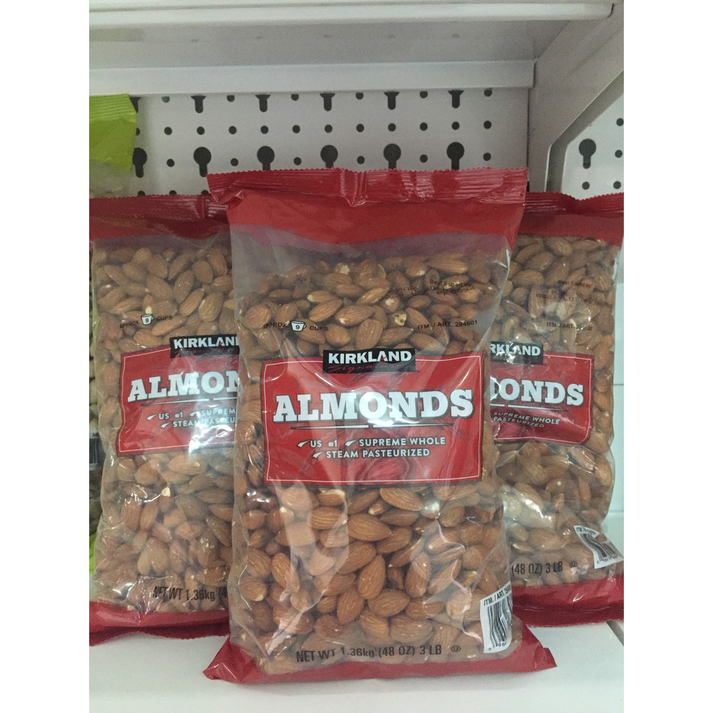 NHÂN HẠNH NHÂN MỸ KIRKLAND SẤY TỰ NHIÊN TÚI 1,36KG | BigBuy360 - bigbuy360.vn